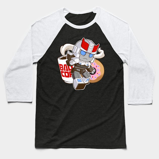 Little CopBot Baseball T-Shirt by strawberryquiche